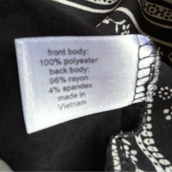 Lane Bryant black and white sleeveless blouse Size 16 - Picture 5 of 7